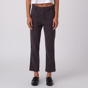 AMO easy army trouser in washed black size 24